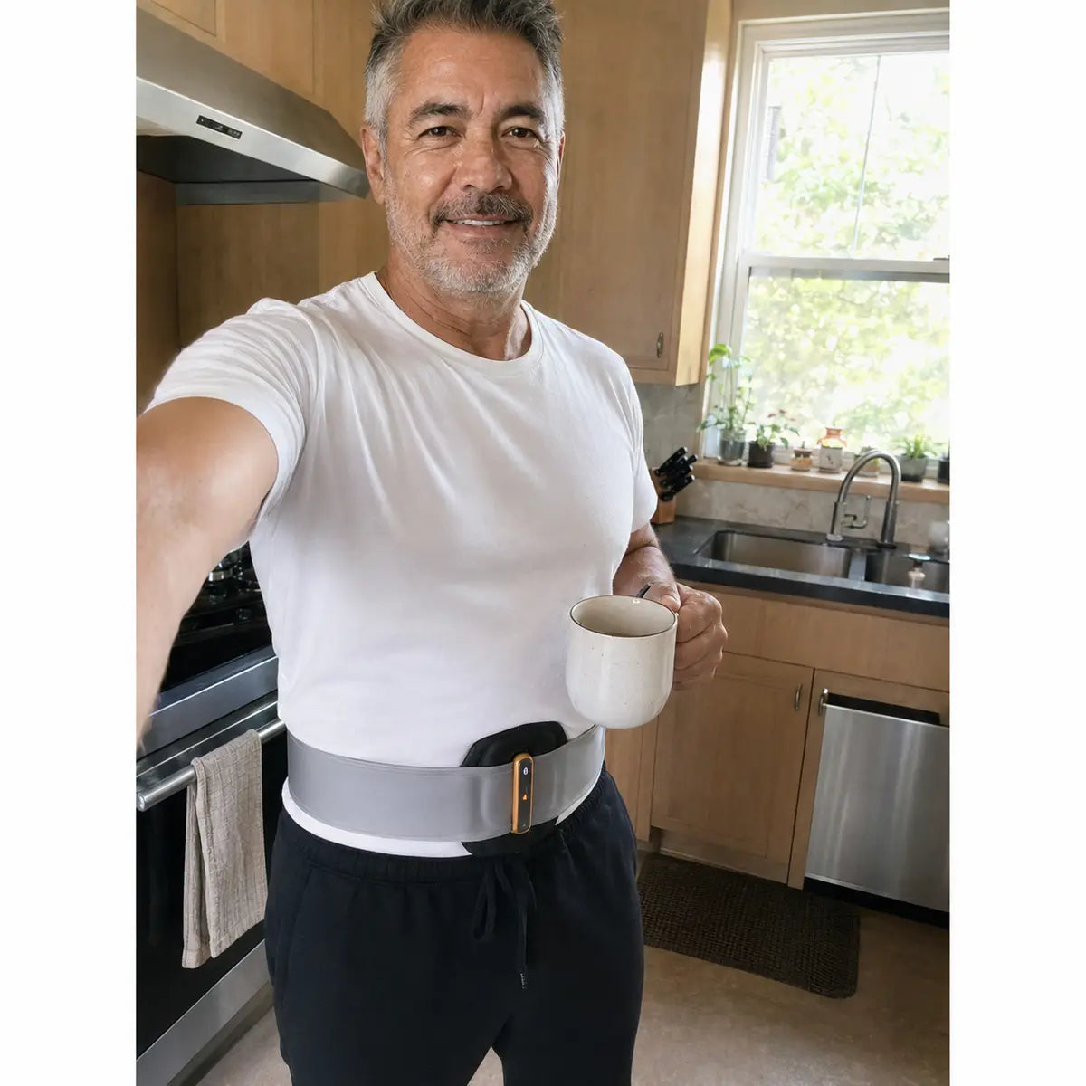 A CorePulse customer during his morning routine